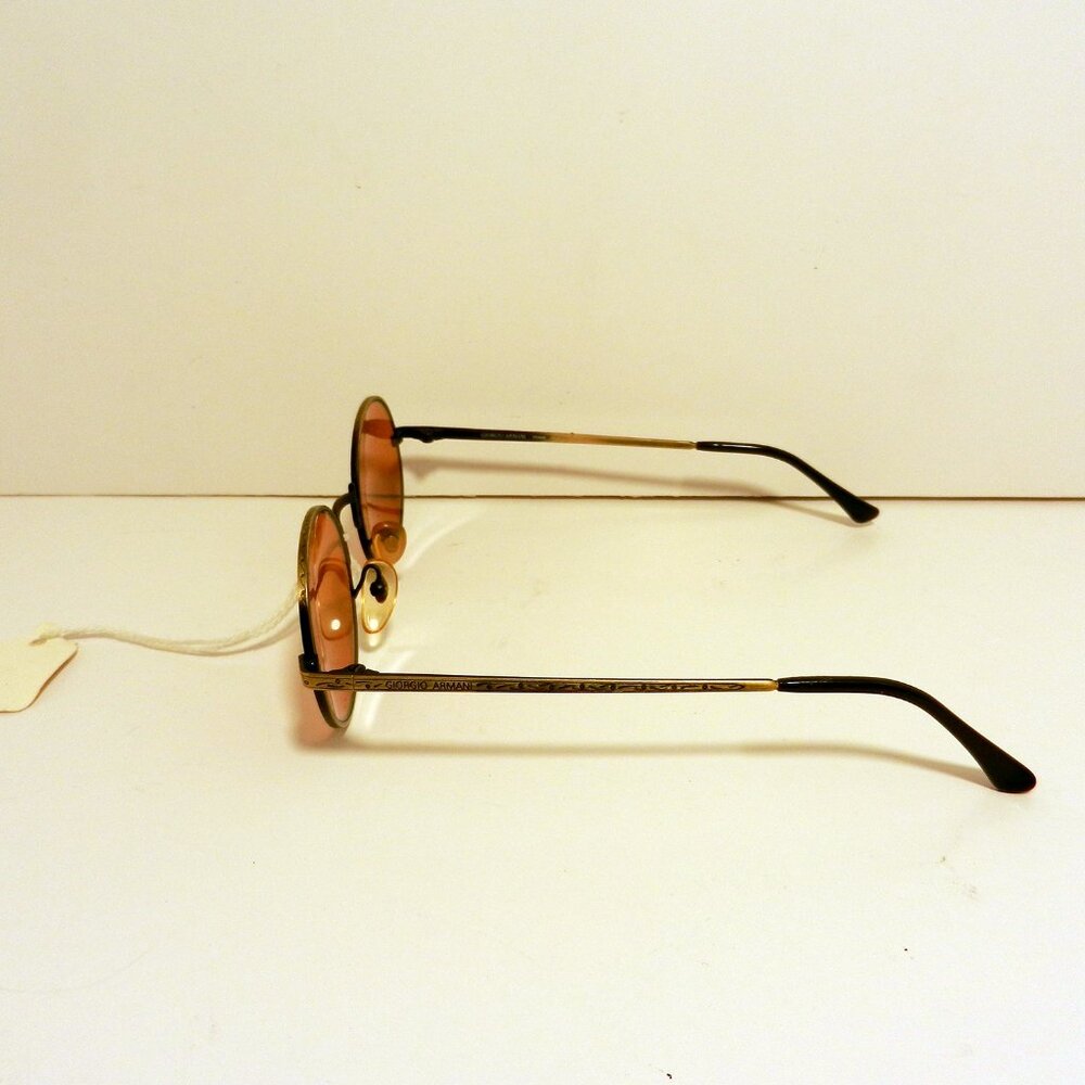 Giorgio Armani 128 705 Antique Gold Metal Brown Tortoise Plastic Sunglasses 3561 - Picture 5 of 12